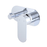 Fienza 234112-LF Empire Slim Wall Diverter Mixer Large Oval Plate Horizontal Lead Free Chrome - Wall Mixer Diverter