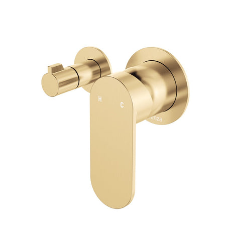 Fienza 234112UB-4-LF Empire Slim Wall Diverter Mixer Small Round Plates Horizontal Lead Free Urban Brass - Wall Mixer