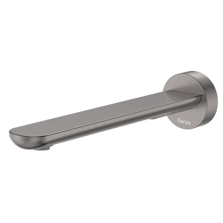 Fienza 234116GM-2-LF Empire Slim Wall Bath/Basin Outlet 220mm Round Plate Lead Free Gun Metal - Wall Spouts