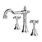 Fienza 336101-LF Lillian Shepherds Crook Basin Set Chrome - Tapware 3 Piece