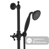 Fienza Lillian Rail Shower Set Matte Black 336103Bk Showers