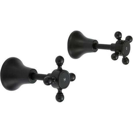 Fienza 336104BK Lillian Wall Top Assemblies Matte Black - Wall Top Assemblies