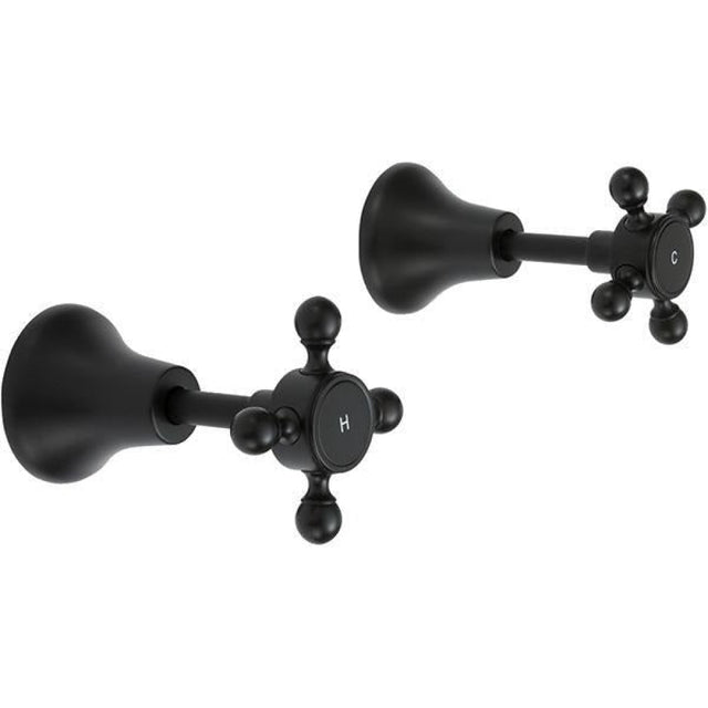Fienza 336104BK Lillian Wall Top Assemblies Matte Black - Wall Top Assemblies
