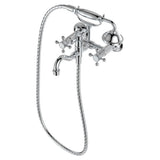 Fienza 336105 Lillian Exposed Bath Tap Set with Hand Shower Chrome - Bath Fillers