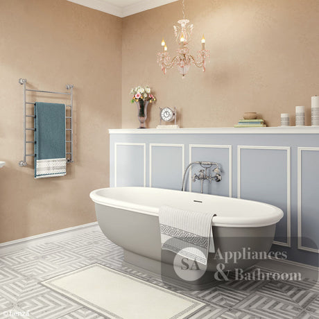 Fienza 336105 Lillian Exposed Bath Tap Set with Hand Shower Chrome - Bath Fillers