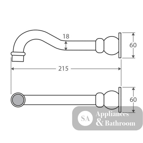 Fienza 336110 Lillian Bath Outlet Chrome - Bath Outlet