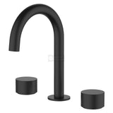 Fienza 338101B-LF Kaya Round Hob Set Round Taps Matte Black
