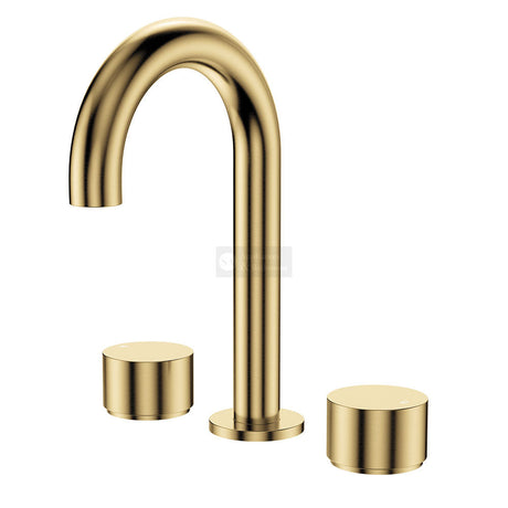 Fienza 338101UB-LF Kaya Round Hob Set Round Taps Urban Brass