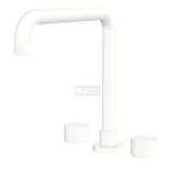 Fienza 338106MW-LF Kaya Squareline Hob Set Round Taps Matte White