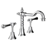Fienza 339101CC-LF Lillian Shepherds Crook Lever Basin Set Chrome - Tapware 3 Piece
