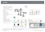 Fienza 339101NN-LF Lillian Shepherds Crook Lever Basin Set Brushed Nickel - Kitchen Mixer Taps