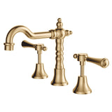 Fienza 339101UU-LF Lillian Shepherds Crook Lever Basin Set Urban Brass - Tapware 3 Piece