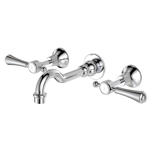 Fienza 339102CC-LF Lillian Lever Basin Bath Wall Set Chrome - Tapware 3 Piece