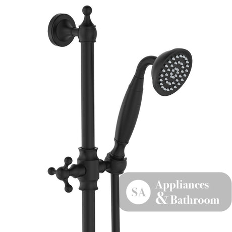 Fienza Lillian Lever Rail Shower Set Matte Black 339103Bk Showers
