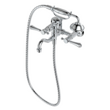 Fienza 339105CC Lillian Lever Exposed Bath Tap Set with Hand Shower Chrome - Tapware 3 Piece