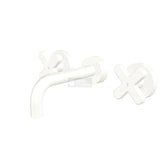 Fienza 343102MW-130-LF Kaya Wall Set Cross Taps 130mm Matte White