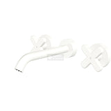 Fienza 343102MW-L Kaya Wall Set Cross Taps 180mm Matte White