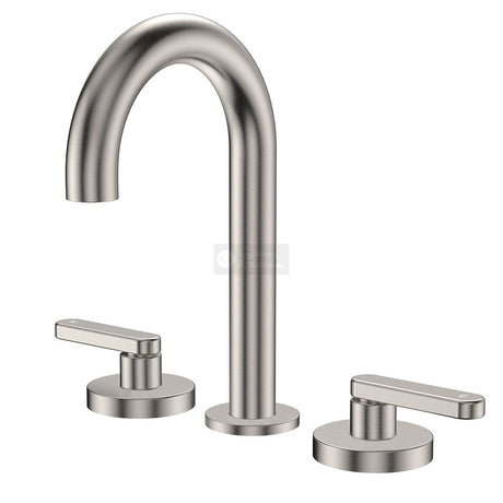 Fienza 344101BN-LF Kaya Round Hob Set Lever Taps Brushed Nickel
