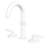 Fienza 344101MW-LF Kaya Round Hob Set Lever Taps Matte White