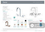 Fienza 344101UB-LF Kaya Round Hob Set Lever Taps Urban Brass