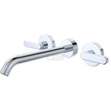 Fienza 344102MW-220-LF Kaya Wall Set Lever Taps 220mm Matte White