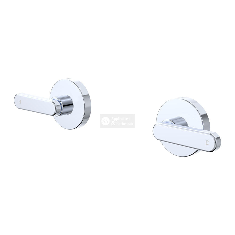 Fienza 344104-LF Kaya Lever Wall Taps Chrome