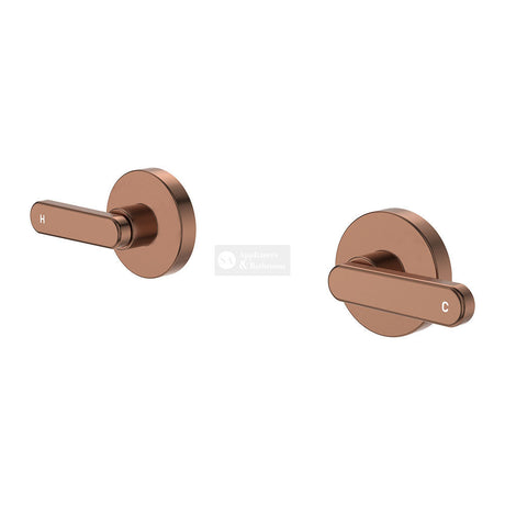 Fienza 344104CO-LF Kaya Lever Wall Taps Brushed Copper