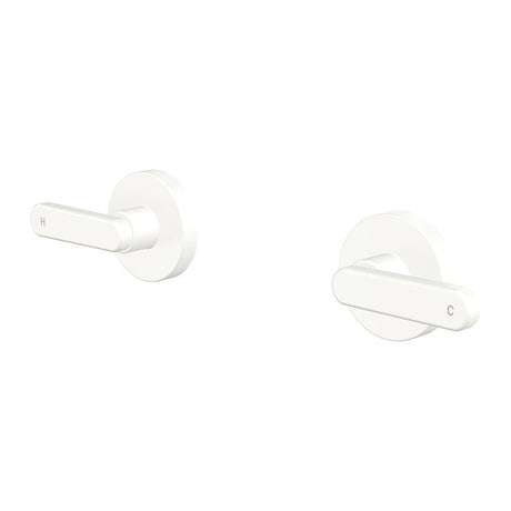 Fienza 344104UB-LF Kaya Lever Wall Taps Matte White