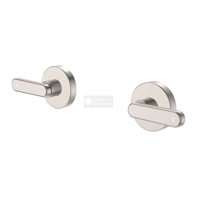 Fienza 344104UB-LF Kaya Lever Wall Taps Brushed Nickel