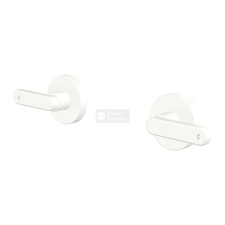 Fienza 344104UB-LF Kaya Lever Wall Taps Matte White