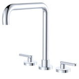 Fienza 344106-LF Kaya Squareline Hob Set Lever Taps Chrome
