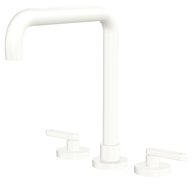Fienza 344106MW-LF Kaya Squareline Hob Set Lever Taps Matte White
