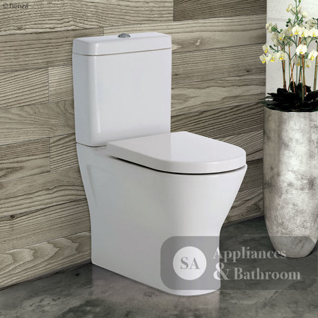 Fienza 406047WA Resort Back-to-Wall Toilet Suite S Trap 90-200 with Top Inlet White - Toilet Suites