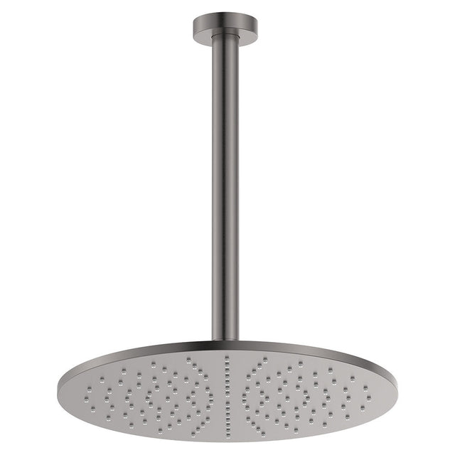 Fienza 411109GM-C Empire Slim Shower Ceiling Dropper Set Gun Metal - Ceiling Shower Set