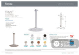 Fienza 411125-C Kaya Shower Dropper Set Chrome - Ceiling Shower Set