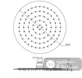 Fienza 411125 Kaya Round Shower Head 250mm Chrome - Shower Head Only