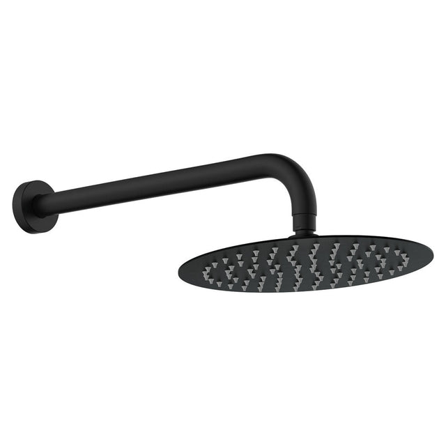 Fienza 411125B-B Kaya Wall Arm Shower Set Matte Black - Wall Arm Shower