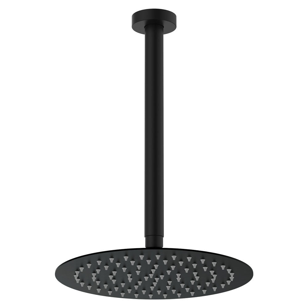 Fienza 411125B-C Kaya Shower Dropper Set Matte Black - Ceiling Shower Set