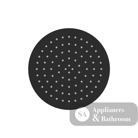 Fienza 411125B Kaya Round Shower Head 250mm Matte Black - Shower Head Only