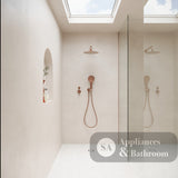 Fienza 411125CO-B Kaya Shower Arm Set Brushed Copper - Wall Arm Showers