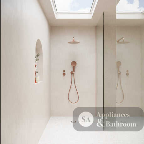 Fienza 411125CO-B Kaya Shower Arm Set Brushed Copper - Wall Arm Showers