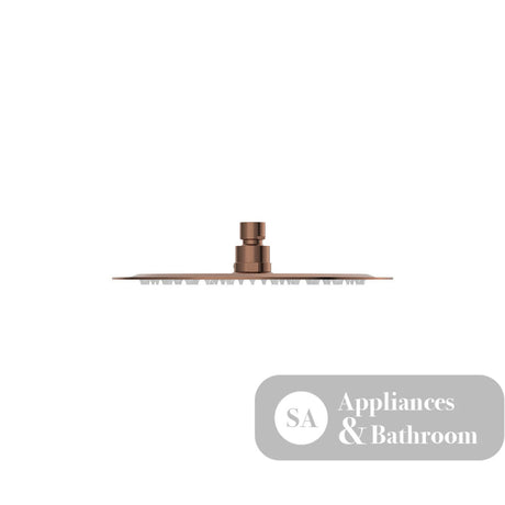 Fienza 411125CO Kaya Round Shower Head 250mm Brushed Copper - Shower Head Only