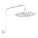 Fienza 411125MW-A Kaya Goosneck Shower Arm Set Matte White - Wall Arm Shower