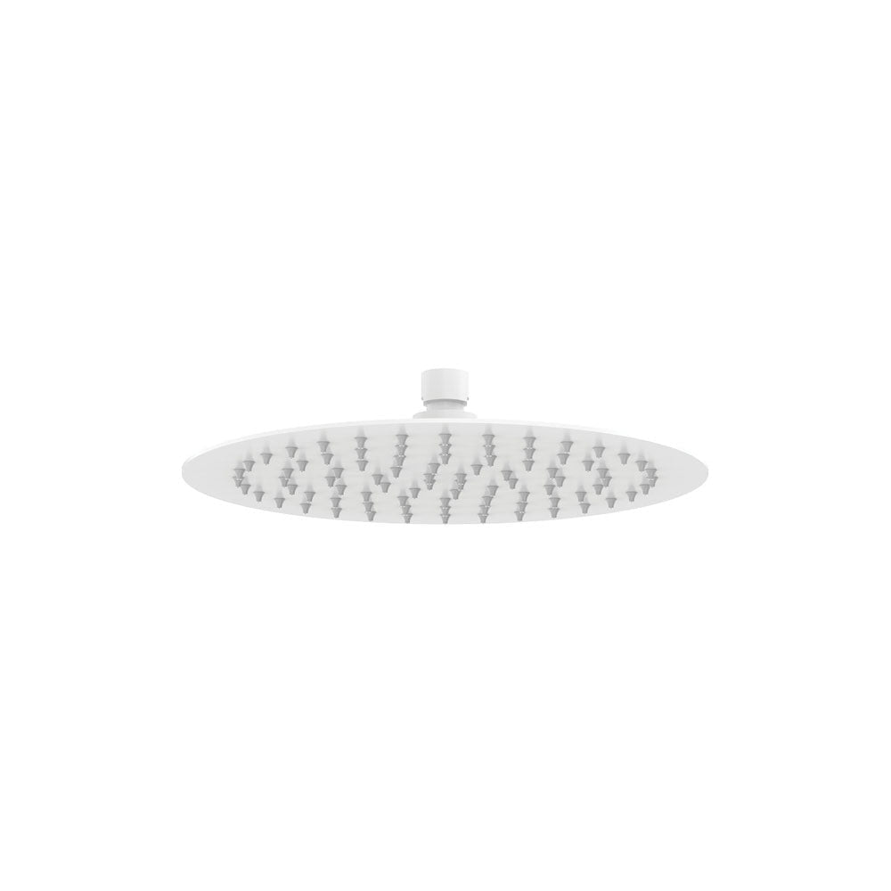 Fienza 411125MW Kaya Round Shower Head Matte White - Shower Head Only