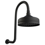 Fienza 411138B-A Lillian Wall Arm Shower Set Matte Black - Wall Arm Showers