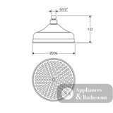 Fienza 411138B Lillian Shower Head Matte Black - Shower Head Only
