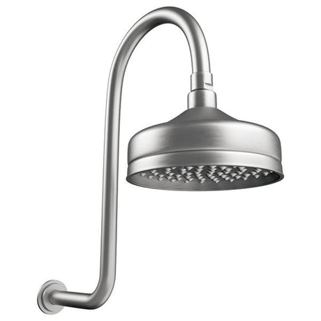 Fienza 411138BN-A Lillian Wall Arm Shower Set Brushed Nickel - Wall Arm Showers