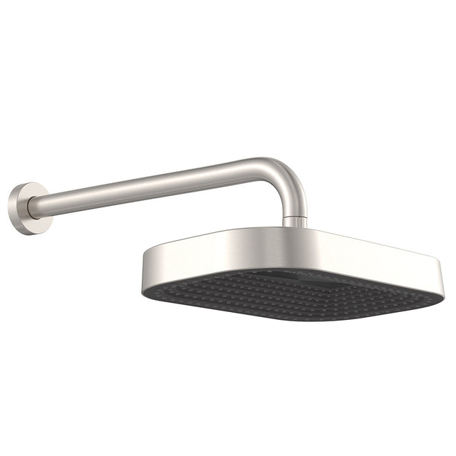 Fienza 411139BN-B Kuro Shower Arm Set Soft Square Head Brushed Nickel