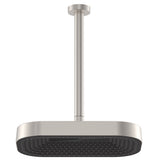 Fienza 411139BN-C Kuro Shower Dropper Set Soft Square Head Brushed Nickel