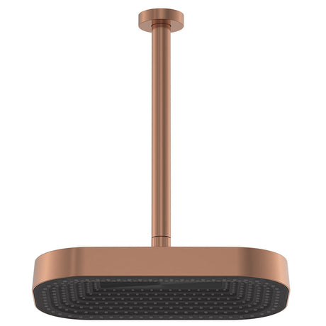 Fienza 411139CO-C Kuro Shower Dropper Set Soft Square Head Brushed Copper